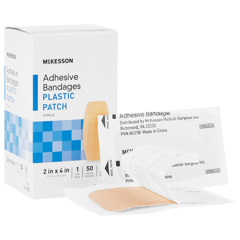 McKesson Tan Adhesive Strip, 2 x 4 Inch