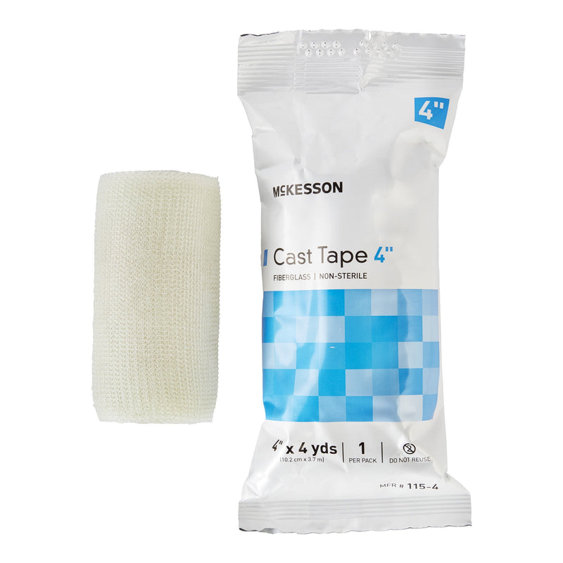 McKesson White Cast Tape, 4 Inch x 4 Yard