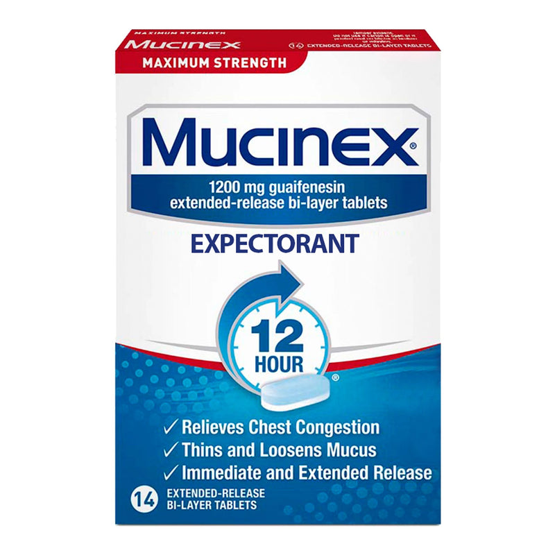 Mucinex® Expectorant Tablets, Maximum Strength