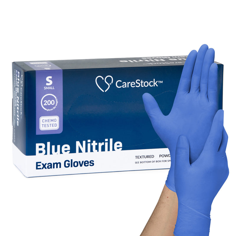 CareStock™ Nitrile Exam Glove, Small, Blue