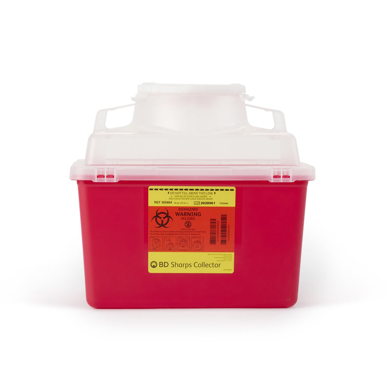 BD Multi-purpose Sharps Container, 11-1/2 x 12-4/5 x 8-4/5 Inch, 3.5 Gallon