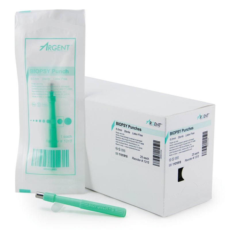 McKesson Argent™ Disposable Biopsy Punches, 6.0 mm