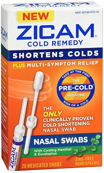 Zicam® Cold Remedy Medicated Nasal Swabs