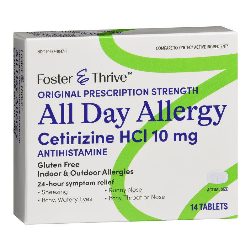 Foster & Thrive™ All Day Allergy Cetirizine HCl 10 mg Tablets