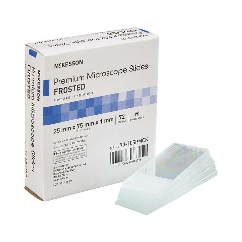 McKesson Premium Frosted Microscope Slide, 25 x 75 mm