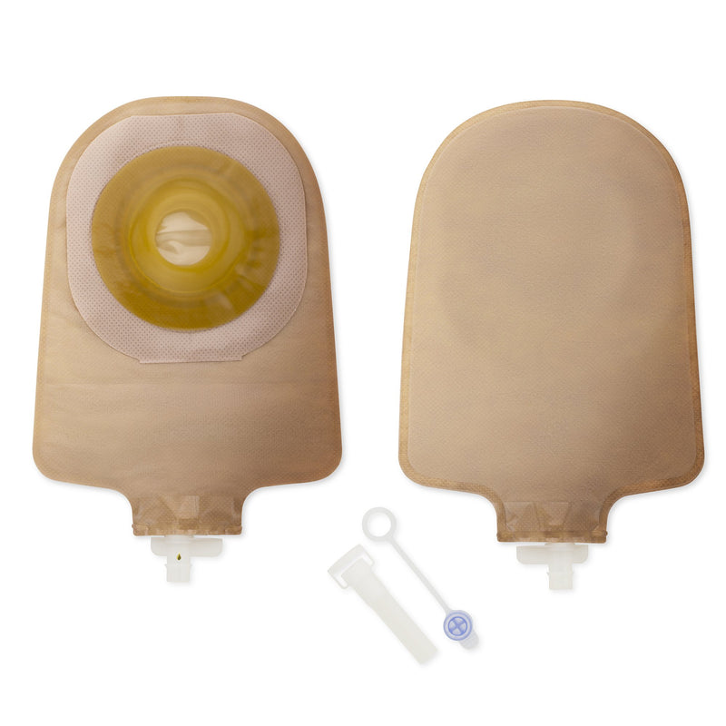 Premier™ One-Piece Drainable Beige Urostomy Pouch, 9 Inch Length, 1½ Inch Stoma