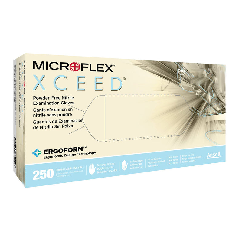 Microflex® Xceed™ Nitrile Gloves, Small, Blue