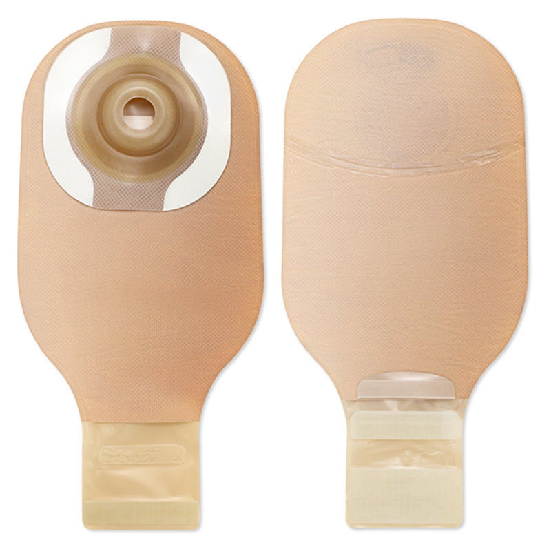 One-Piece Drainable Beige Filtered Ostomy Pouch, 12 Inch Length, 1-1/8 Inch Stoma