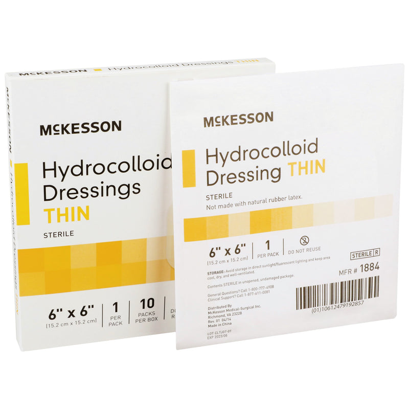 McKesson Hydrocolloid Dressing, 6 x 6 Inch