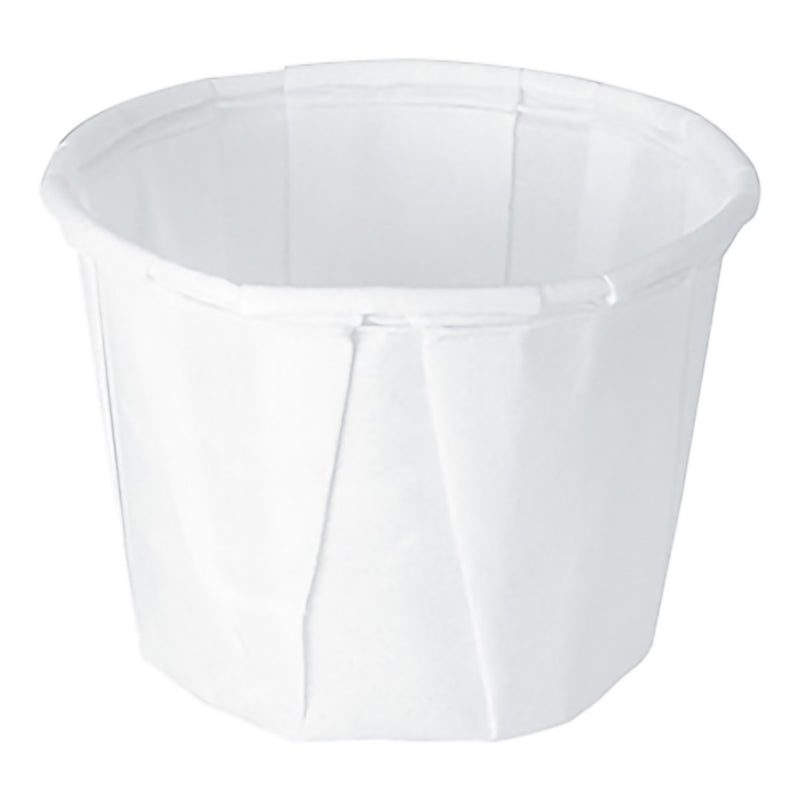 Solo Paper Souffle Cup, White, 0.5-ounce capacity