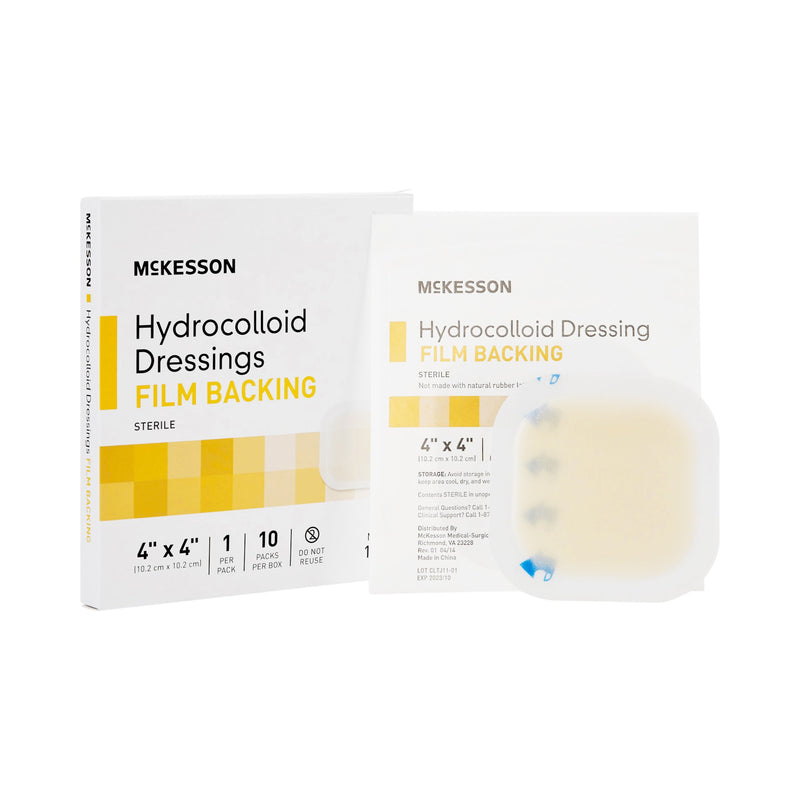 McKesson Hydrocolloid Dressing, 4 x 4 Inch