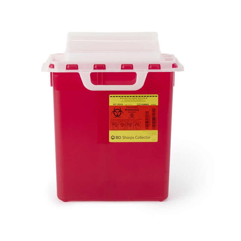 BD Multi-purpose Sharps Container, 16-3/5 x 10-7/10 x 6 Inch