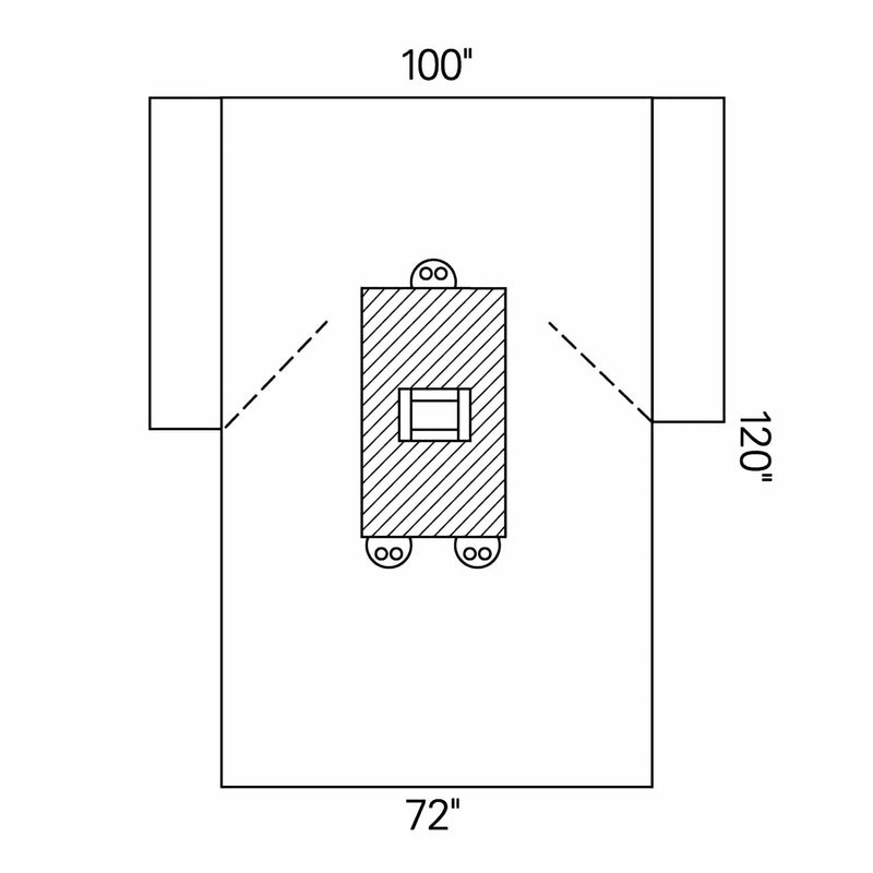 Halyard Sterile Transverse Laparotomy Abdominal Drape, 100 x 72 x 120 Inch