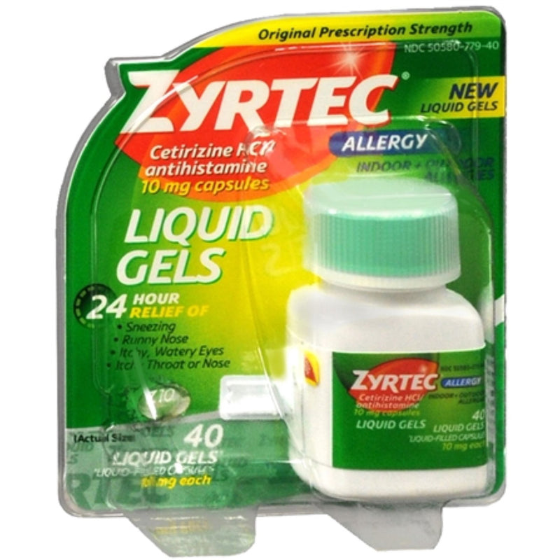 Zyrtec® Allergy 10 mg Liquid Gels Capsules