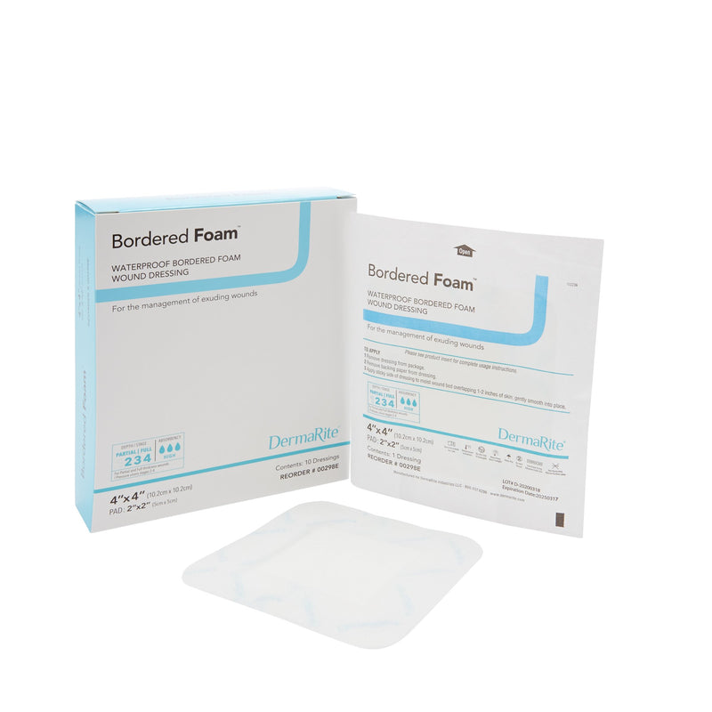 BorderedFoam® Foam Dressing, 4 x 4 Inch