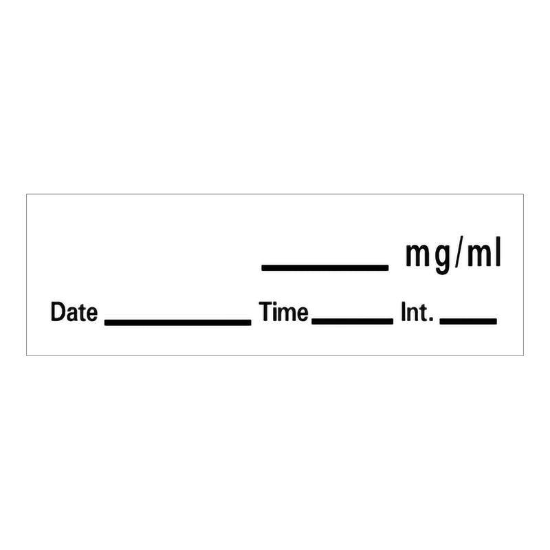 Barkley® Anesthesia Label with Date, Time and Initial