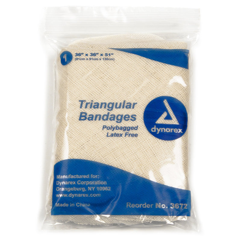 dynarex Triangular Bandage, 36 x 36 x 51 Inch