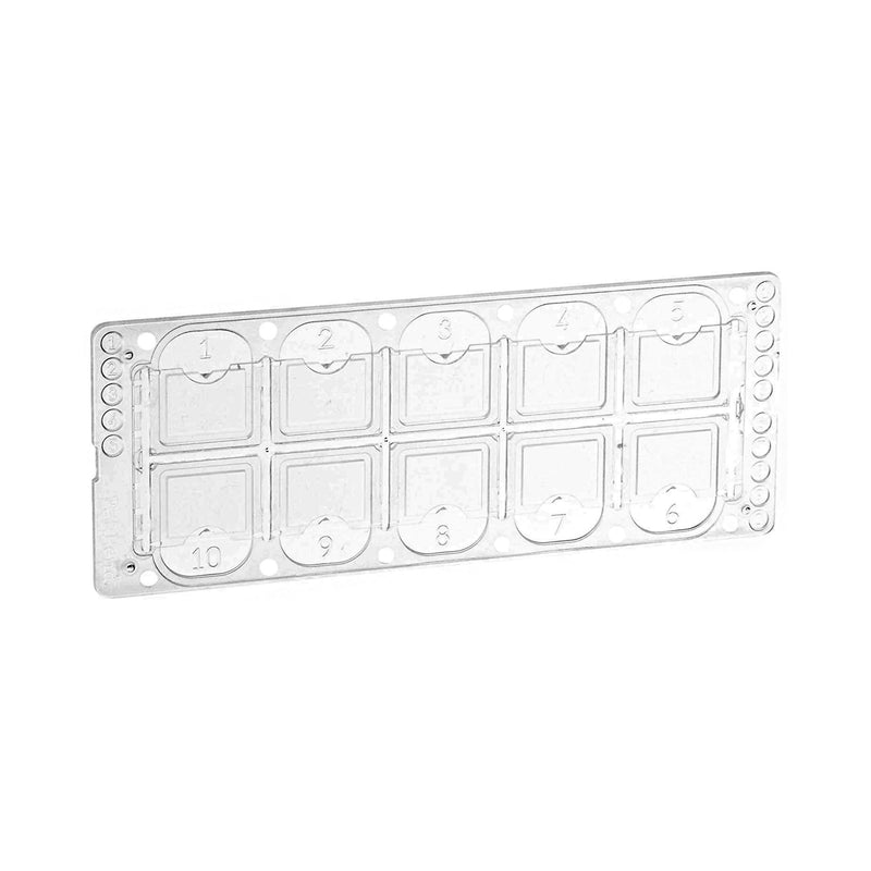 McKesson Acrylic Microscope Precision Cell Slide, 10-Chamber