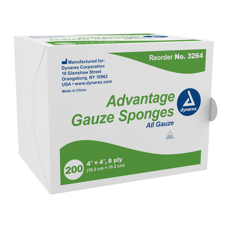 Advantage Gauze Sponge, 4 x 4 Inch, 8-Ply