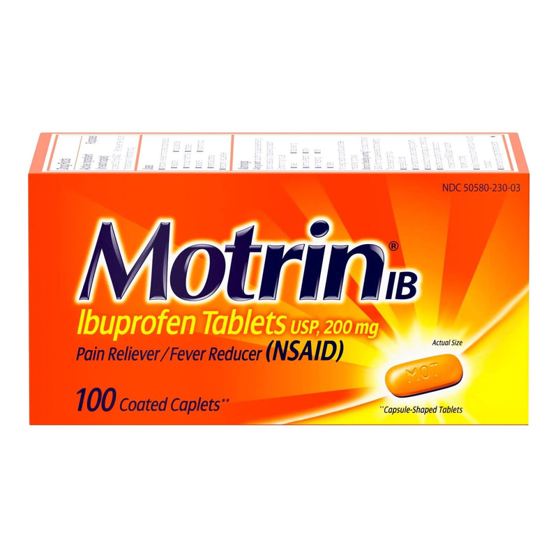 Motrin IB Ibuprofen Coated Caplets