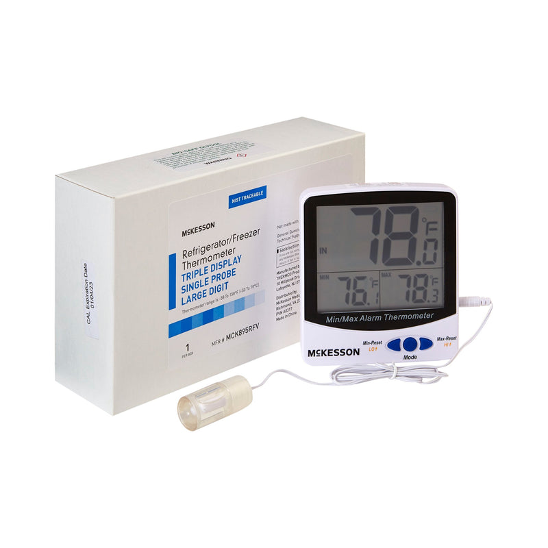 McKesson Refrigerator / Freezer Thermometer, Digital Display, -58° to +158°F (-50° to +70°C)