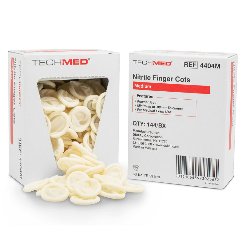 Tech-Med® Nitrile Finger Cot, Medium