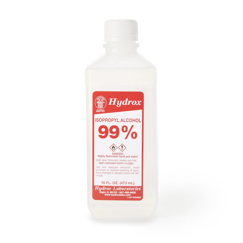 McKesson Isopropyl Alcohol, Concentrated 99% Strength Rubbing Alcohol for Technical Use, 16 oz