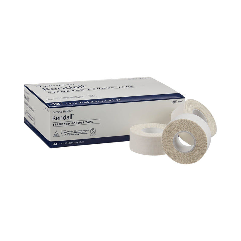 Kendall™ Cloth Medical Tape, 1 Inch x 10 Yard, White