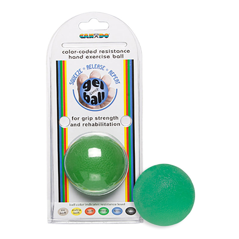 CanDo® Standard Gel Squeeze Ball, Green, Medium