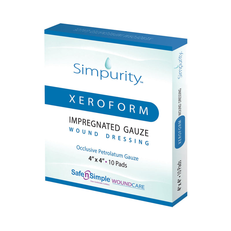 Simpurity™ Xeroform Petrolatum Impregnated Dressing, 4 x 4 Inch