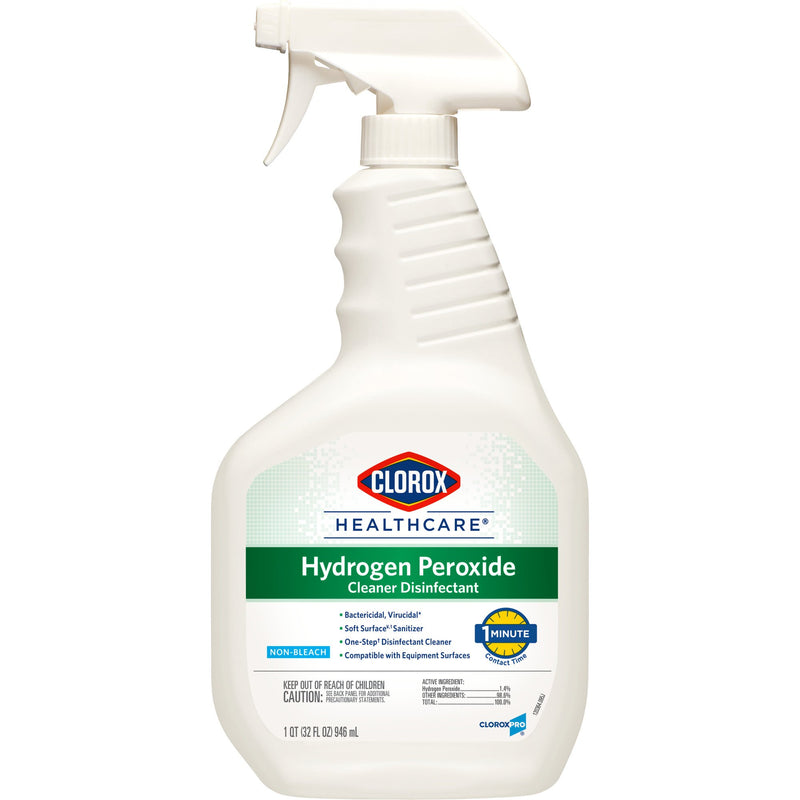 Clorox Healthcare® Hydrogen Peroxide Cleaner Disinfectant, Spray Bottle, 32 oz.