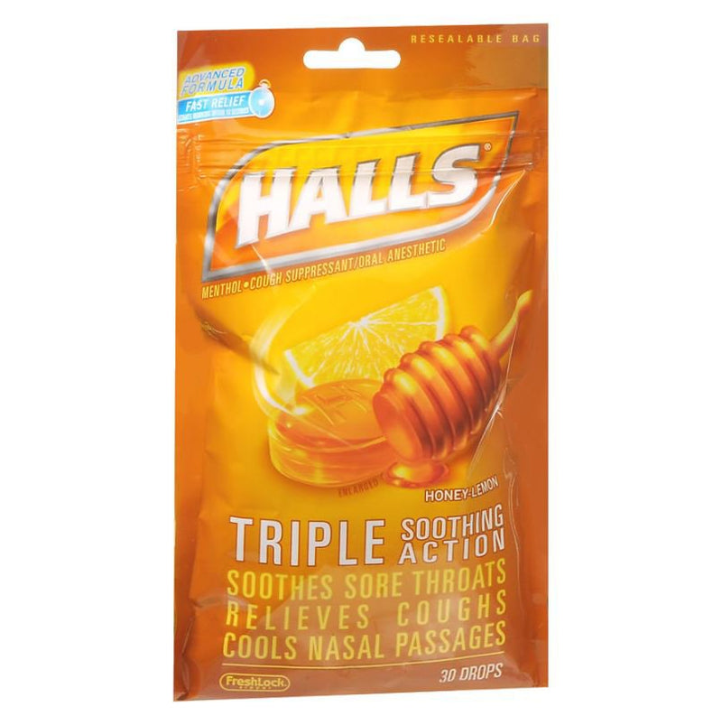 Halls® Honey Lemon Flavor Cold and Cough Relief