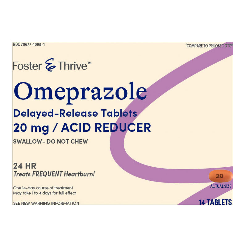 Foster & Thrive™ Omeprazole 20 mg Delayed Release Tablets