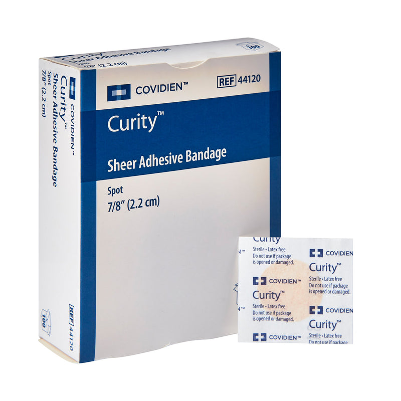 Curity™ Sheer Adhesive Spot Bandage, 7/8-Inch Diameter