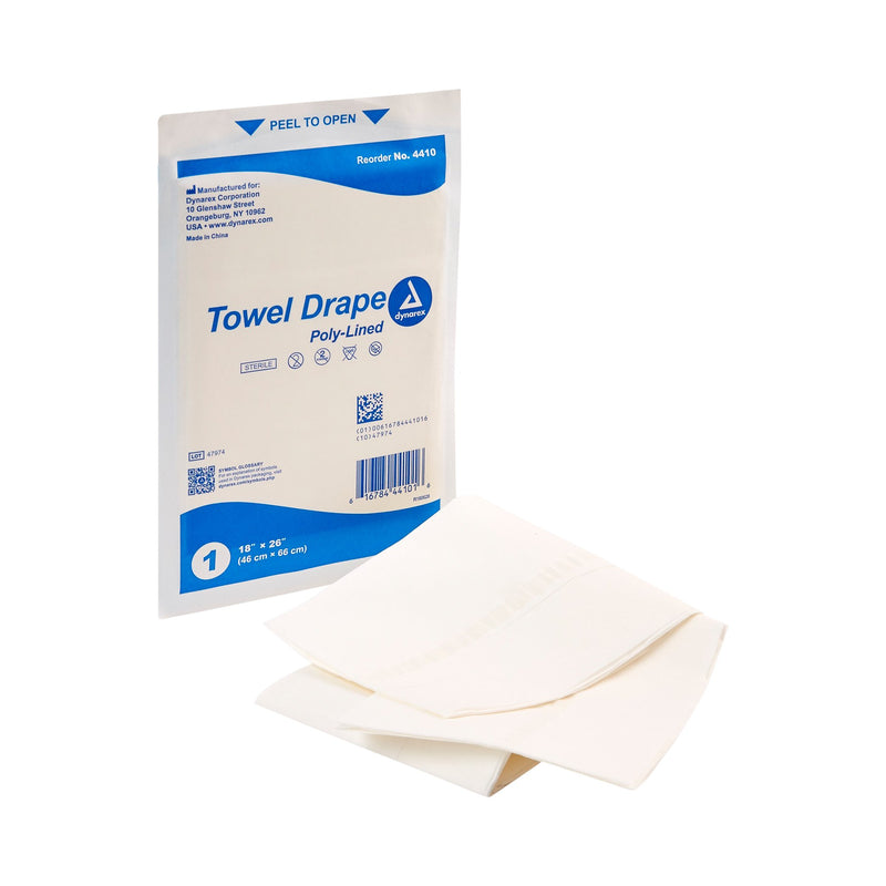 dynarex® Sterile Towel General Purpose Drape, 18 x 26 Inch