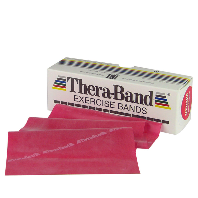 TheraBand® Exercise Resistance Band, Red, 5 Inch x 6 Yard, Medium