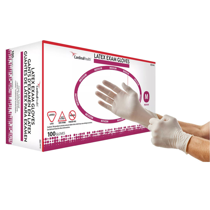 Positive Touch® Latex Exam Glove, Medium, Ivory