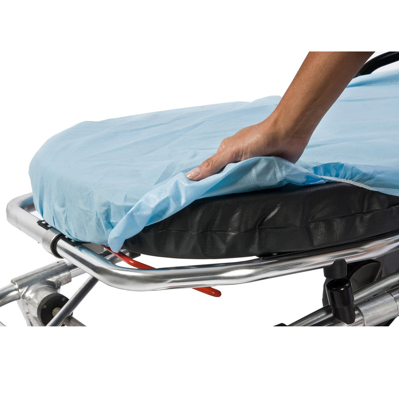 PocketFit® Blue Fitted Stretcher Sheet, 30 x 72 Inch