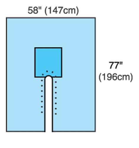 Cardinal Health™ Sterile Split Drape, 77 x 120 Inch