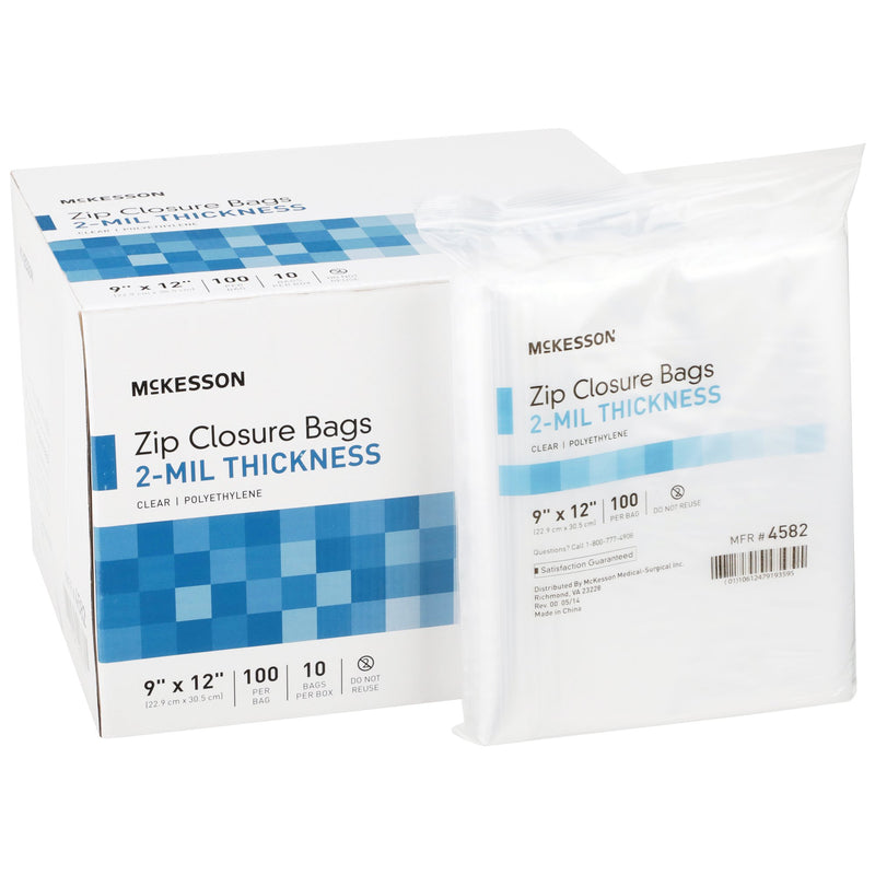 McKesson Zip Closure Bag, 9 X 12 Inches