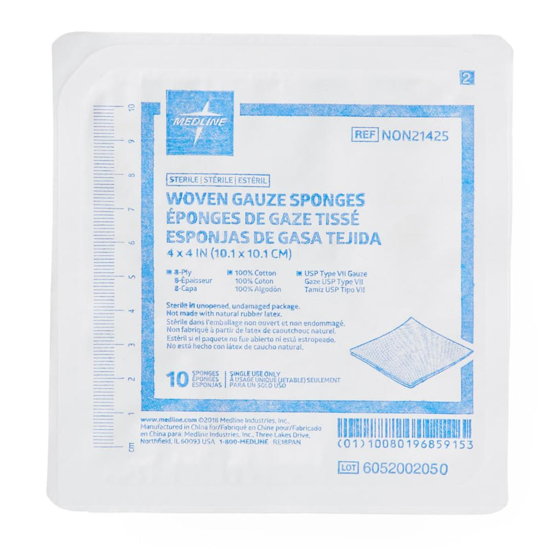 Sterile USP Type VII Gauze Sponge, 4 x 4 Inch