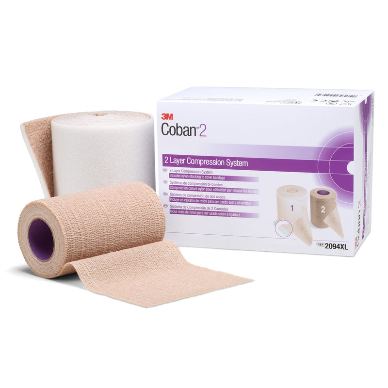 3M™ Coban™ 2 Self-adherent / Pull On Closure Two-Layer Compression Bandage System