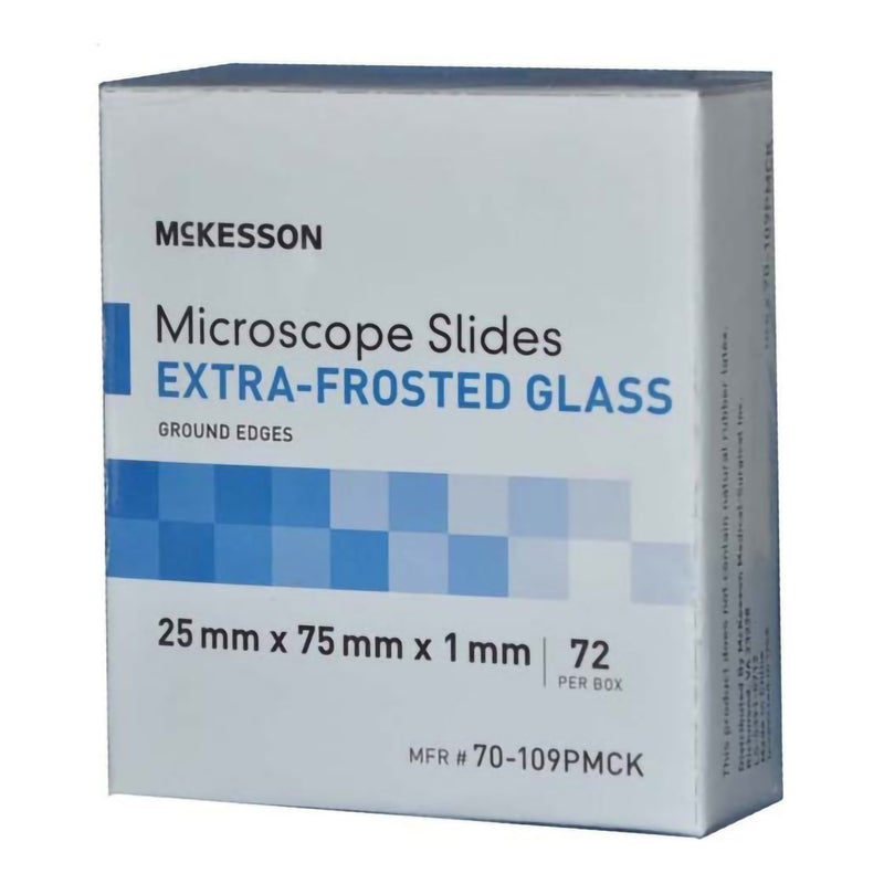 McKesson Glass Microscope Slide, 25 x 75 x 1 mm