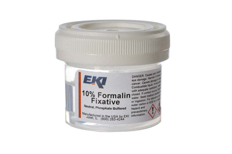 EKI Prefilled Formalin Container, 20 mL Fill in 40 mL