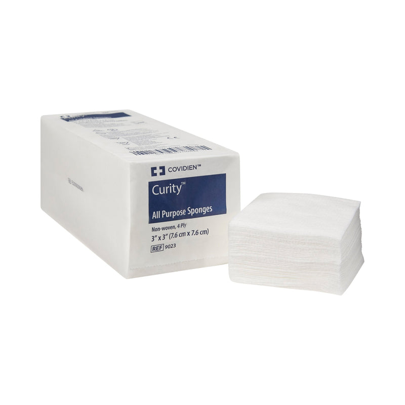 Curity™ Nonwoven Sponge, 3 x 3 Inch, 4-Ply