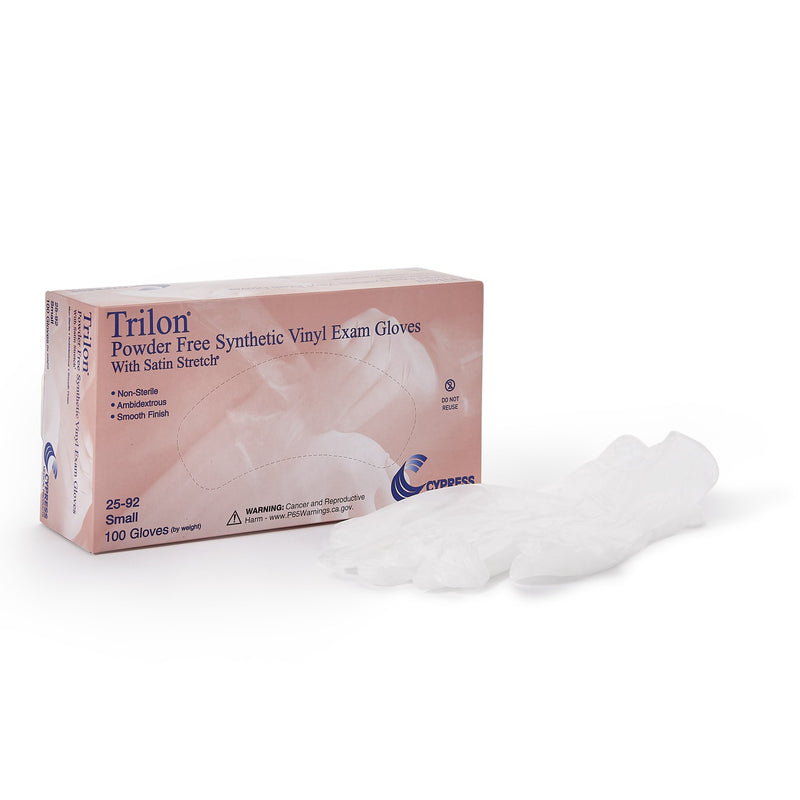 Trilon® Vinyl Exam Glove, Small, Clear