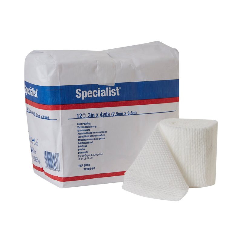 Specialist® White Cotton / Rayon Undercast Cast Padding, 3 Inch x 4 Yard