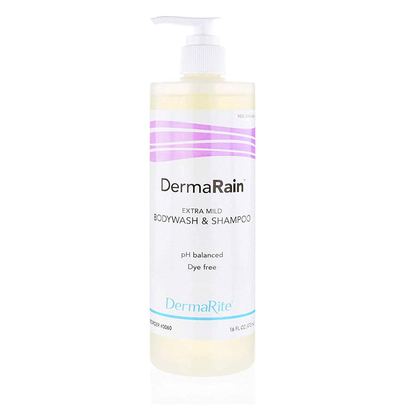 DermaRain® Shampoo and Body Wash 16 oz. Pump Bottle