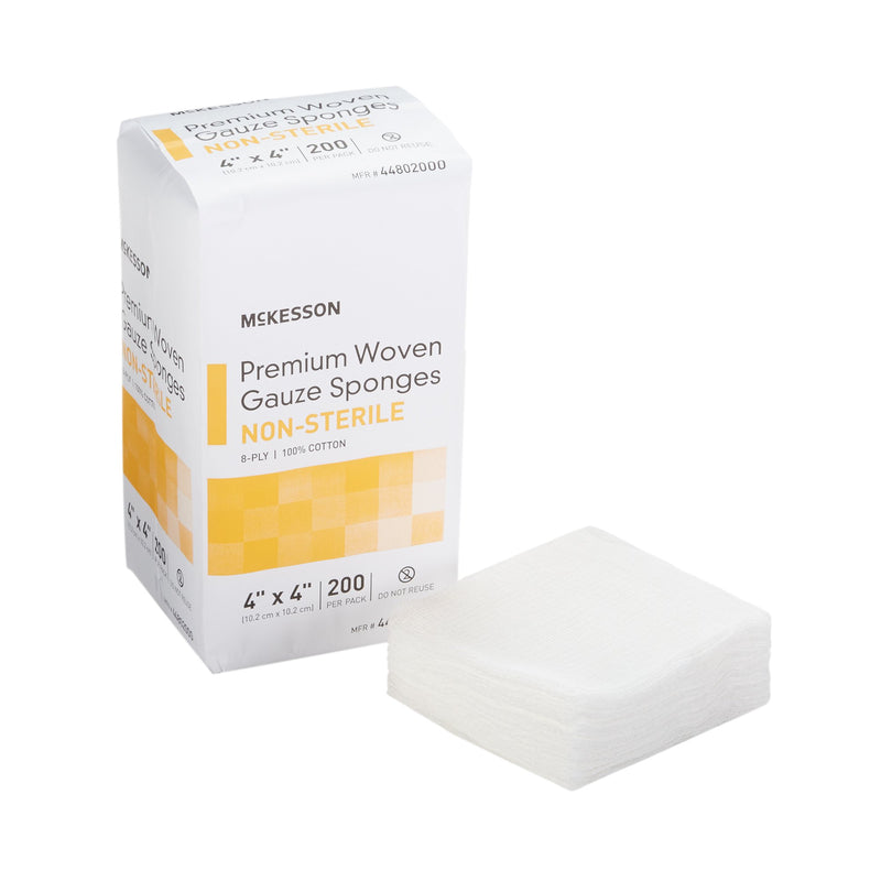 McKesson Gauze Sponge, 4 x 4 Inch, 8-Ply