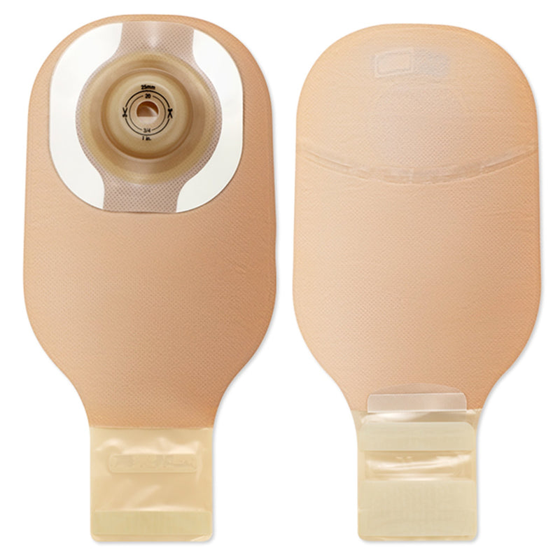 Premier™ One-Piece Drainable Beige Filtered Ostomy Pouch, 12 Inch Length, Up to 1½ Inch Stoma